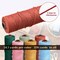 6 Rolls 3mm Macrame Cotton Cord, 328yds, 6 Vivid Colors for Crafts
